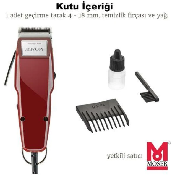 Moser Deı-1400-0050 Profesyonel Saç Kesme Makinesi-Resmi Fonex Garantili - 7