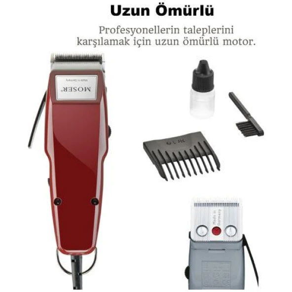 Moser Deı-1400-0050 Profesyonel Saç Kesme Makinesi-Resmi Fonex Garantili - 8