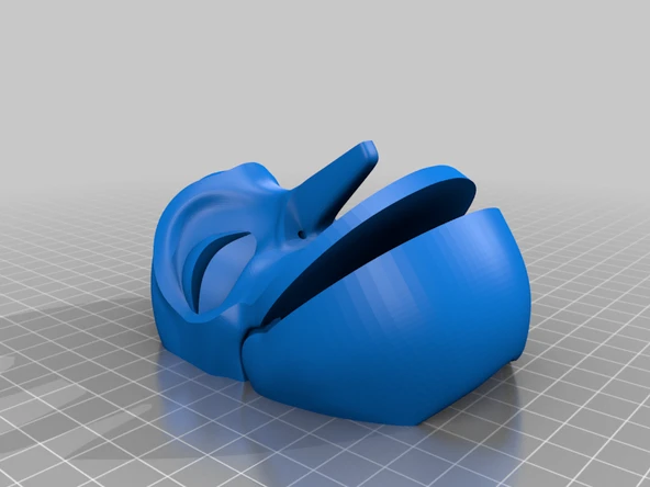 Byr Kongolu Maskesi - kukla tarzı (Sadece Plastik Aparattır!!!) 3D - 2