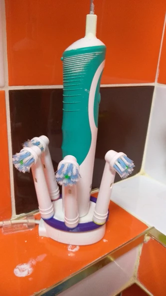 Oral-B diş fırçası kafaları tutucu (Plastik Aparattır!!!) - 5