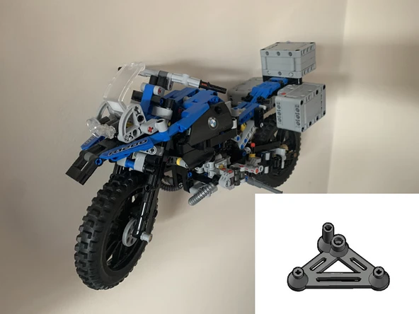 Byr Lego Technic BMW R1200GS Motosiklet Duvar Montajı (Sadece Plastik Aparattır!!!) 3D - 2