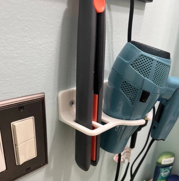 Byr Saç kurutma makinesi ve saç düzleştirici tutucu (Sadece Plastik Aparattır!!!) 3D - 4