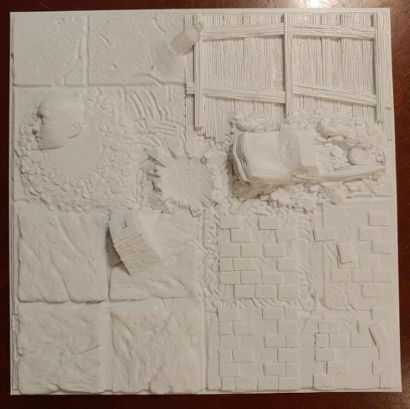 Byr Kuru Fırça Doku Paleti (Plastik Aparattır!!!) 3D - 3