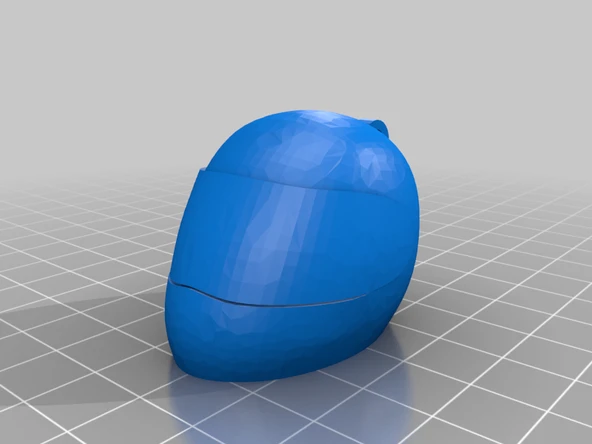 Byr Motosiklet Kaskı Anahtarlık (Sadece Plastik Aparattır!!!) 3D
