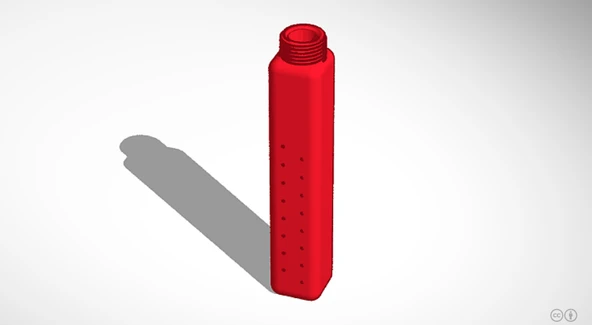 Byr Minimal duş başlığı (Sadece Plastik Aparattır!!!) 3D - 2