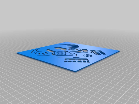 Byr Maske Kafatası Şablonu 2 (Sadece Plastik Aparattır!!!) 3D - Resim 3