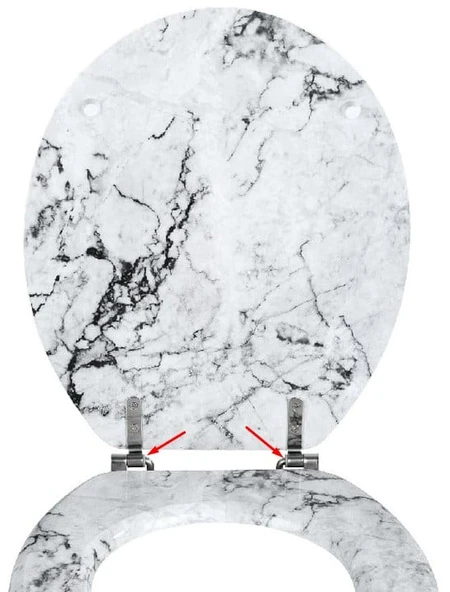 Byr Menteşe için klozet kapağı plastik kılıfı (Plastik Aparattır!!!) 3D - 3