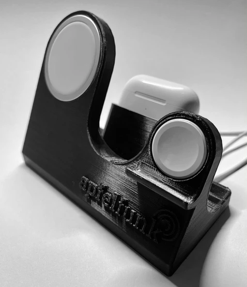 Magsafe, Apple Watch ve AirPods Pro için Apfel Funk Central Station, Dock ve üçlü şarj cihazı (Plastik Aparattır!!!)