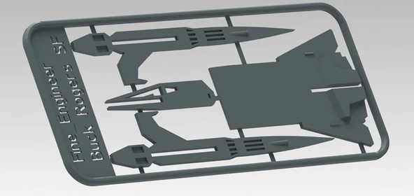 Buck Rogers Starfighter kit kartı (Plastik Aparattır!!!)