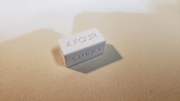 Byr Çömlekçilik 4 Taraflı Sır Numarası Takip Cihazı (Sadece Plastik Aparattır!!!) 3D - 1