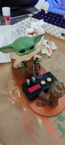 Kitbash Bebek Yoda ve Bebek Groot 2 (Plastik Aparattır!!!) - 3