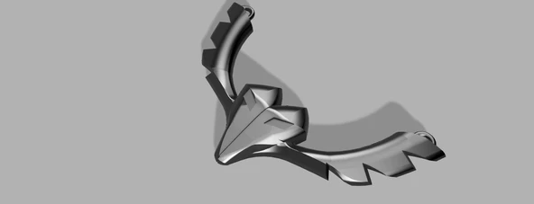 Byr BNA Gümüş Kurt Kolye (Sadece Plastik Aparattır!!!) 3D - Resim 3