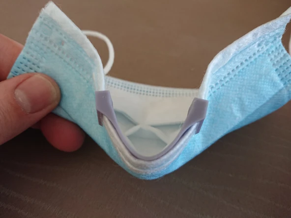 Byr Cerrahi Maske İçin Buğu Önleyici Klip (Plastik Aparattır!!!) 3D - Resim 4