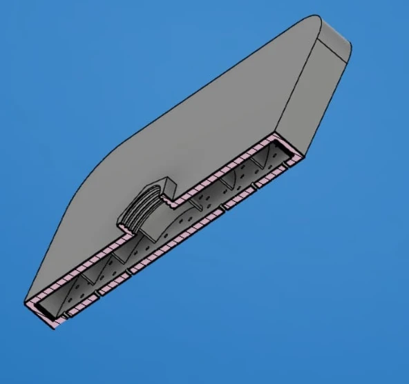 Byr Kare duş başlığı - kare duş başlığı (Sadece Plastik Aparattır!!!) 3D - 3