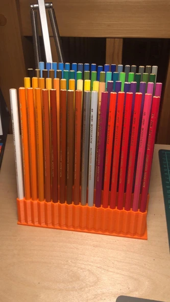 Byr 72 adet Çok Renkli Koh-i-Noor kalem (veya benzeri) için stand (Sadece Plastik Aparattır!!!) 3D - 3