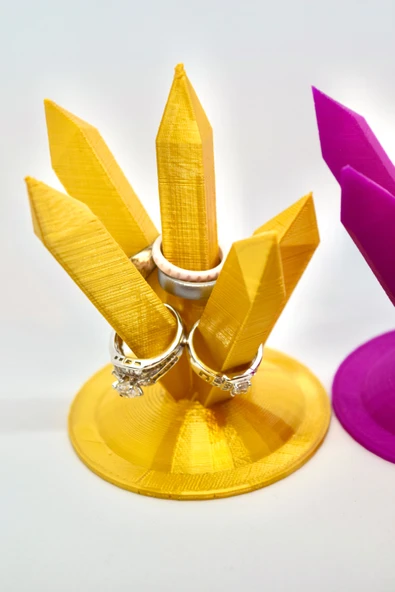 Byr Kristal Yüzük Beşlisi (Sadece Plastik Aparattır!!!) 3D - Resim 4