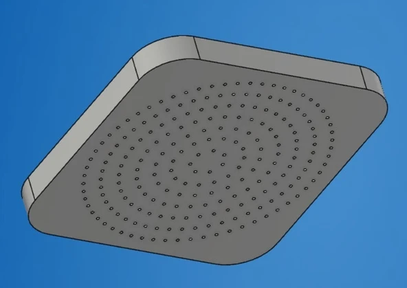 Byr Kare duş başlığı - kare duş başlığı (Sadece Plastik Aparattır!!!) 3D