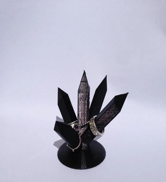 Byr Kristal Yüzük Beşlisi (Sadece Plastik Aparattır!!!) 3D ürün görseli