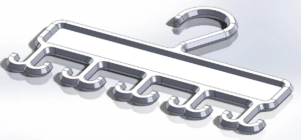 Byr Etiketli Maske Kuru Askı (Sadece Plastik Aparattır!!!) 3D - Resim 2