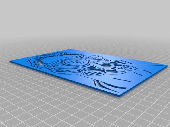 Byr Kafatası Yüz Maske Şablonu (Sadece Plastik Aparattır!!!) 3D - Resim 3