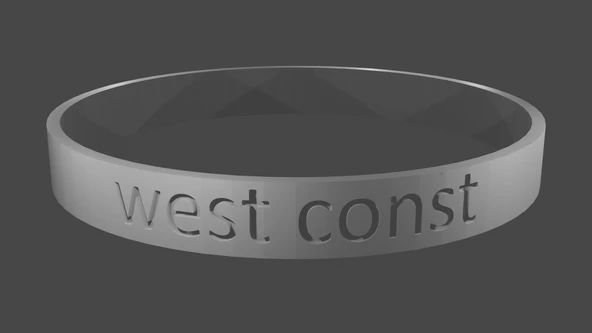 Byr West Const Bilezik (Plastik Aparattır!!!) 3D - Resim 2