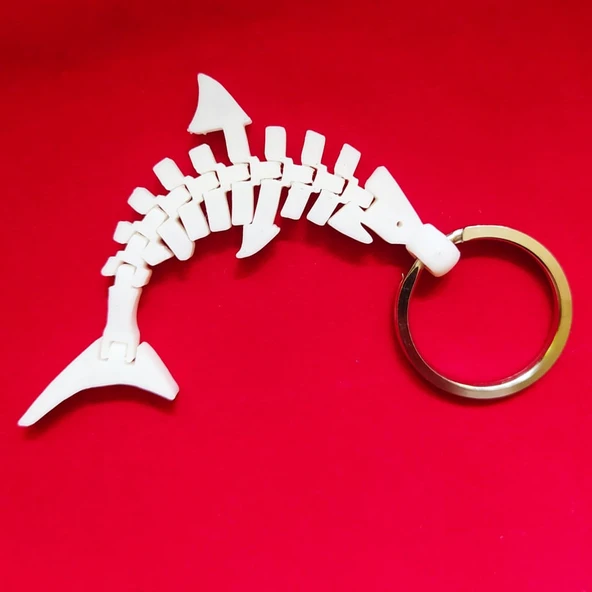 Byr temiz flexi köpekbalığı + Yüzük (Sadece Plastik Aparattır!!!) 3D - Resim 2