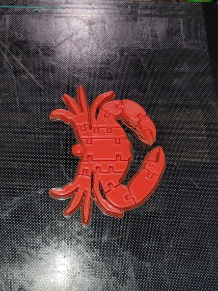 Byr Esnek Yengeç (Artık Hareketli Pençelerle!) + Yüzük (Sadece Plastik Aparattır!!!) 3D - Resim 3