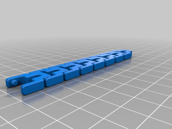 Byr Düz basit bağlantı bilezikleri (Plastik Aparattır!!!) 3D - 2