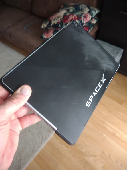 iPad Air 2 kılıfı SpaceX logosu (Plastik Aparattır!!!) - 2