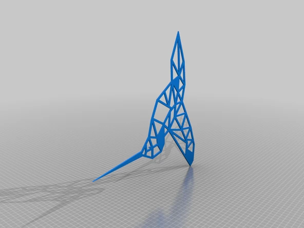 Byr Geometrik Kuş Duvar Tablosu 3mm (Sadece Plastik Aparattır!!!) 3D - Resim 4