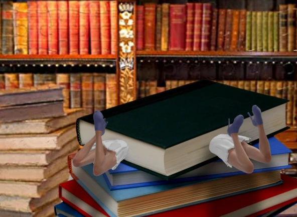 Byr Kitaptaki Kız - Bookmark / Bookmark (Sadece Plastik Aparattır!!!) 3D - 4