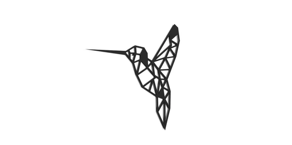 Byr Geometrik Kuş Duvar Tablosu 3mm (Sadece Plastik Aparattır!!!) 3D - Resim 3