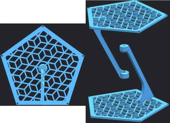 Byr İmkansız Tablo - 3D Küp Etkisi - Penta (Sadece Plastik Aparattır!!!) 3D - Resim 2