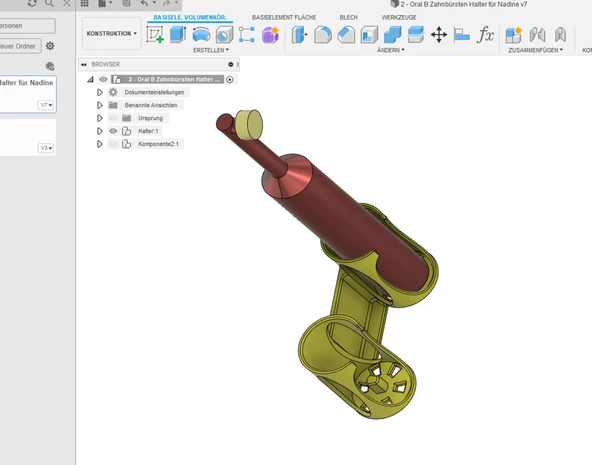 Byr ORAL B 10000 diş fırçası tutucusu (Sadece Plastik Aparattır!!!) 3D ürün görseli