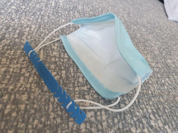 Byr Covid -19 Ayarlanabilir Maske Genişletici - Kulak Tasarrufu (Plastik Aparattır!!!) 3D - Resim 5