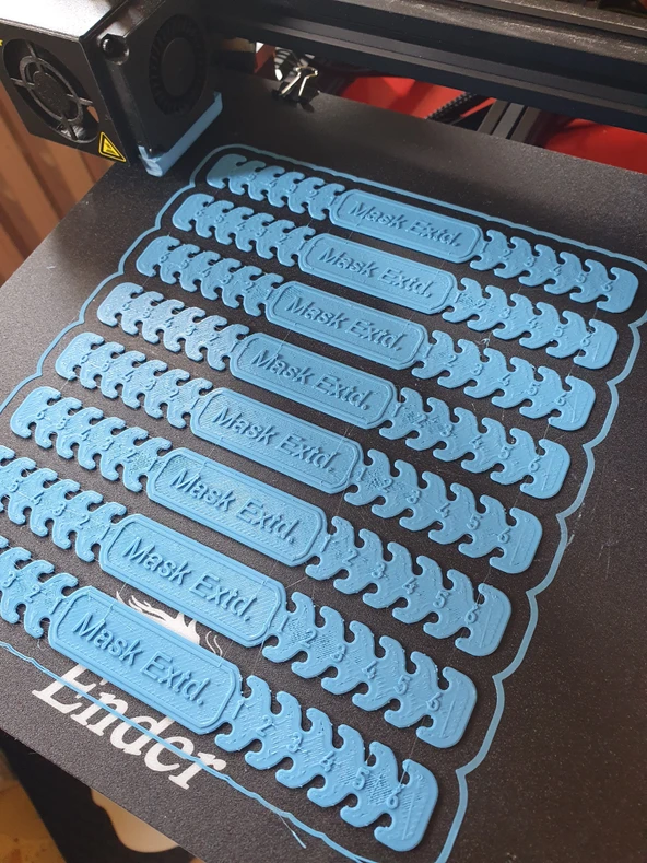 Byr Covid -19 Ayarlanabilir Maske Genişletici - Kulak Tasarrufu (Plastik Aparattır!!!) 3D - Resim 3