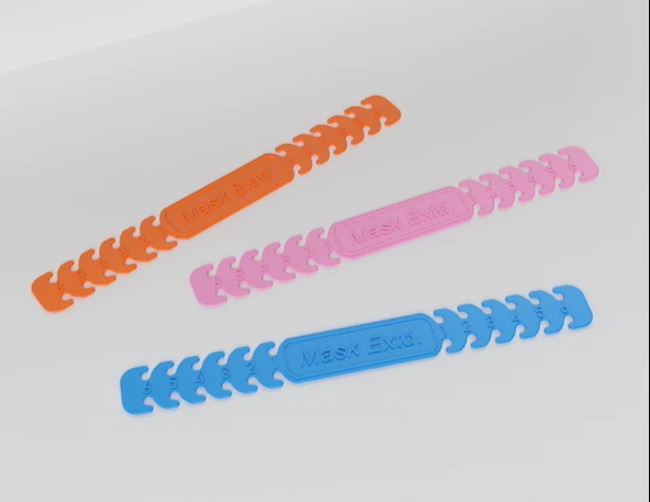 Byr Covid -19 Ayarlanabilir Maske Genişletici - Kulak Tasarrufu (Plastik Aparattır!!!) 3D - Resim 2