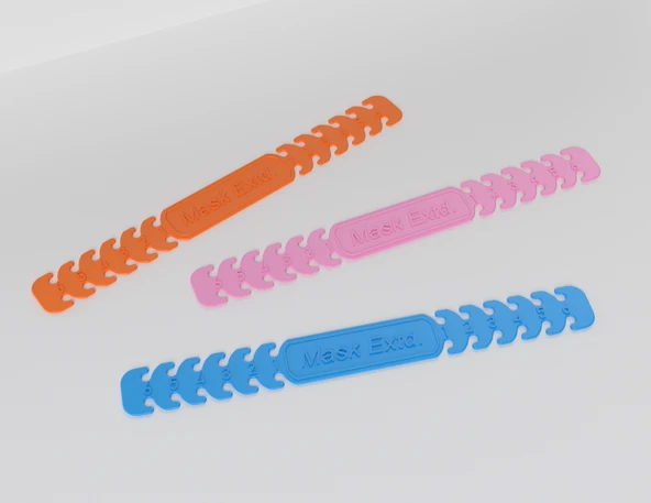 Byr Covid -19 Ayarlanabilir Maske Genişletici - Kulak Tasarrufu (Plastik Aparattır!!!) 3D ürün görseli