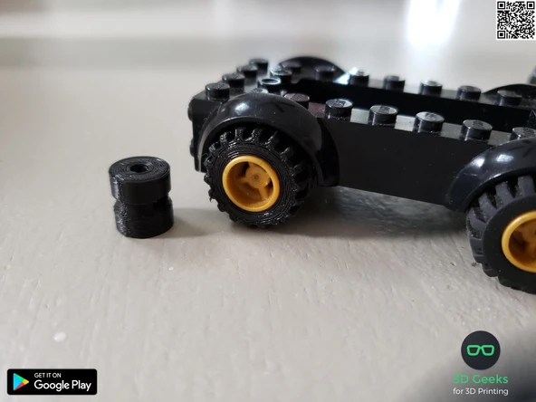 Lego Tekerlek ve Lastik Tip 1 (Plastik Aparattır!!!) - 2