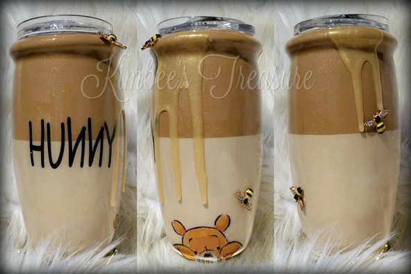 Byr Hunny Pot Yüzük (Bal Pooh) (Sadece Plastik Aparattır!!!) 3D - 2