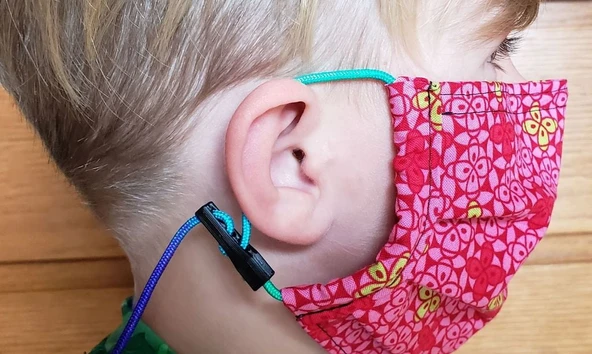 Byr Covid Maske Toggle - Ayarlanabilir Elastik Değiştirme (Plastik Aparattır!!!) 3D ürün görseli