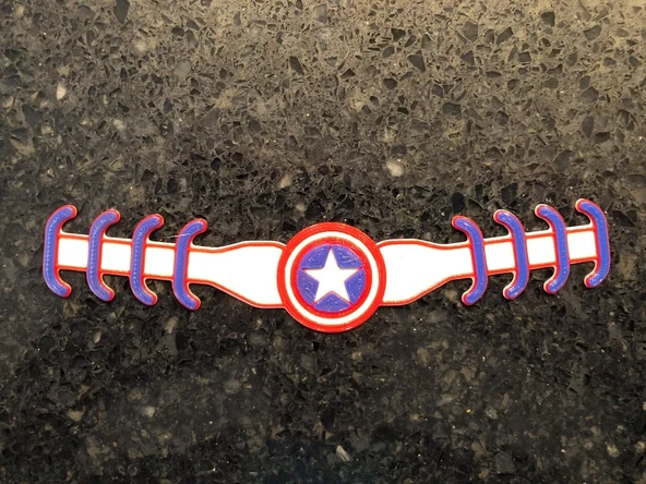 Byr Kaptan Amerika Kulak Koruyucu COVİD Cerrahi Maske Askısı (Plastik Aparattır!!!) 3D ürün görseli