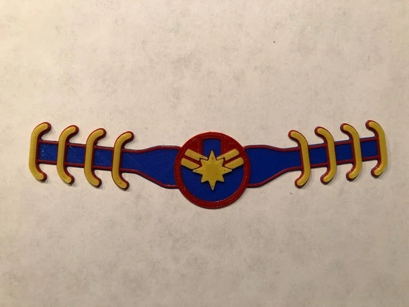 Byr Kaptan Marvel Kulak Koruyucu COVİD Cerrahi Maske Askısı (Plastik Aparattır!!!) 3D ürün görseli