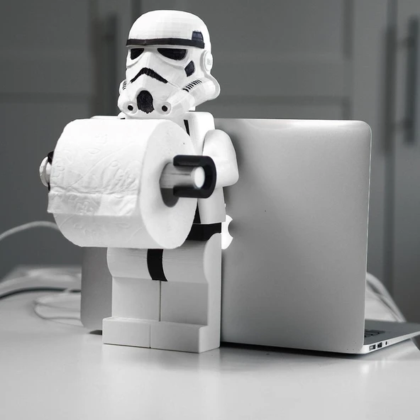 Stormtrooper Lego Tuvalet Kağıdı Tutucusu (Plastik Aparattır!!!) - 2