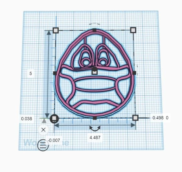 Byr Maske kurabiye kesicili yumurta (Plastik Aparattır!!!) 3D ürün görseli