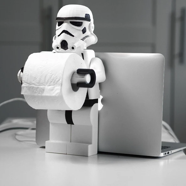 Stormtrooper Lego Tuvalet Kağıdı Tutucusu (Plastik Aparattır!!!)