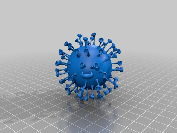 Byr covid19 küpe (Sadece Plastik Aparattır!!!) 3D - 2