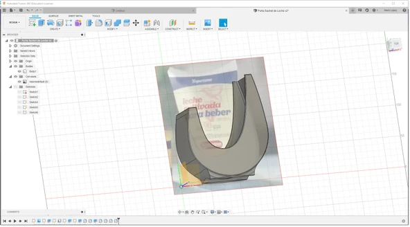 Byr Parata Society de Lech - Süt Torbası Tutucu (Sadece Plastik Aparattır!!!) 3D - 3