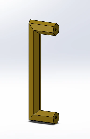 Byr Dolap Kulpu 30mmx200mm V1 (Sadece Plastik Aparattır!!!) 3D
