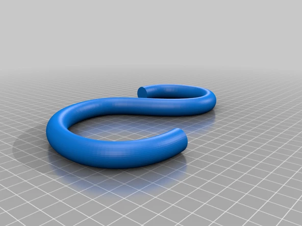 Byr Dolap Kancası 180mm V1 (Sadece Plastik Aparattır!!!) 3D - 2